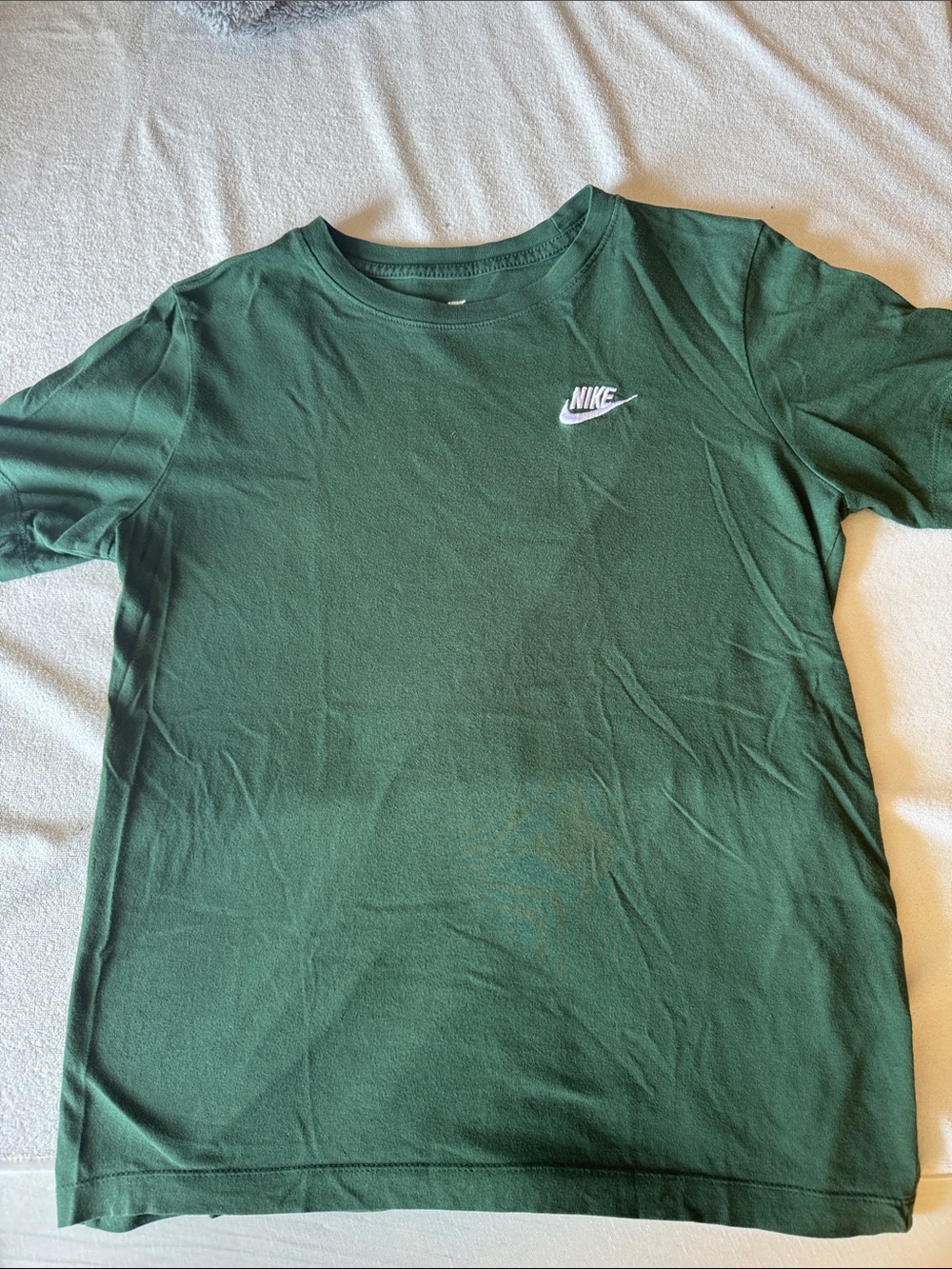 Nike Kids Dark Green Logo Short Sleeve Tee Boys XL Tshirt